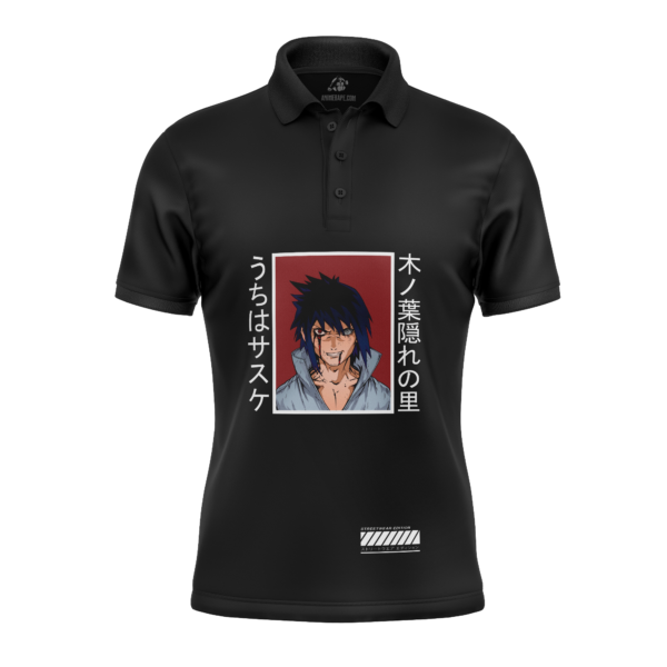 Sasuke Uchiha Polo Goft Shirt