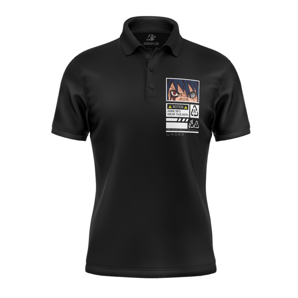 Anime Sasuke Uchiha Mangekyou And Rinnegan Polo Goft Shirt