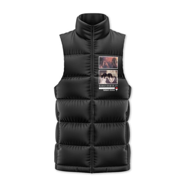 Anime Sasuke Uchiha Naruto Sleeveless Down Jacket