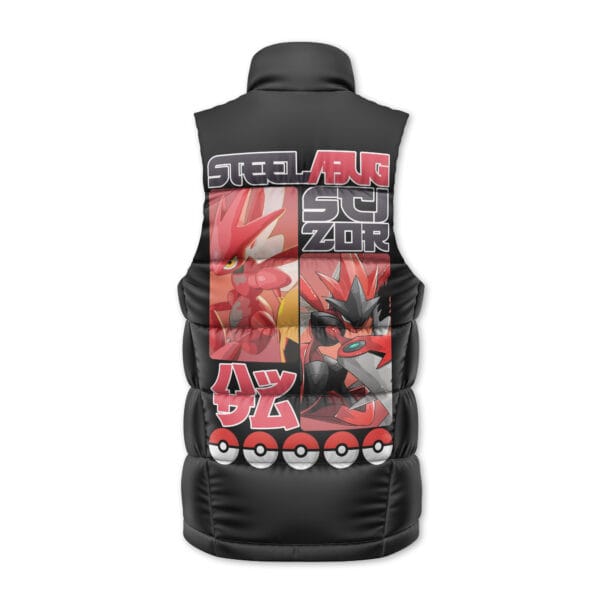 Scizor Pokemon Sleeveless Down Jacket