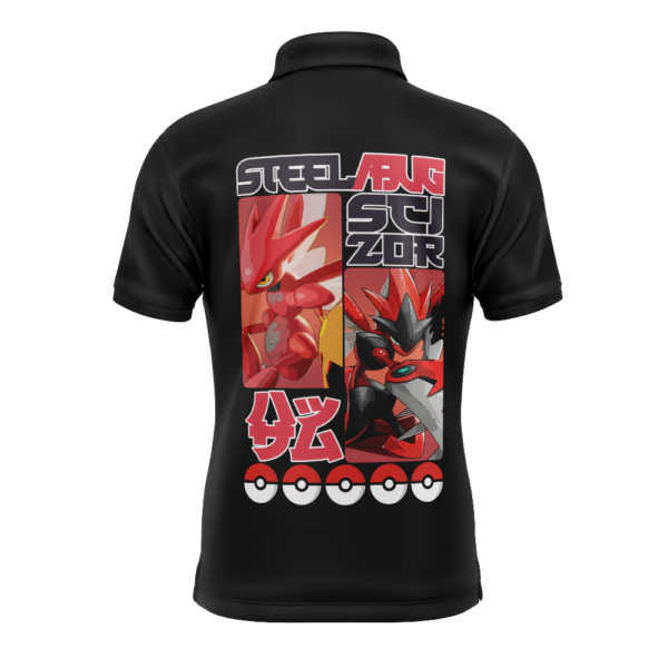 Scizor Pokemon Polo Goft Shirt 2