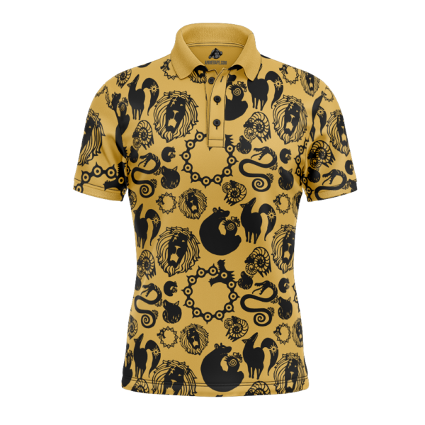 Seven Deadly Sins Tattoos Seven Deadly Sins Polo Goft Shirt