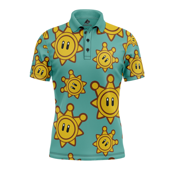 Shine Sprite Super Mario Sunshine Polo Goft Shirt