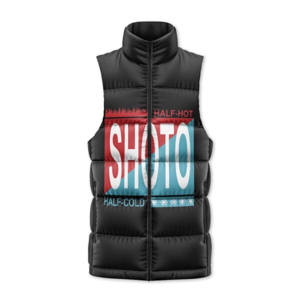 Shoto Hot Cold My Hero Academia Sleeveless Down Jacket