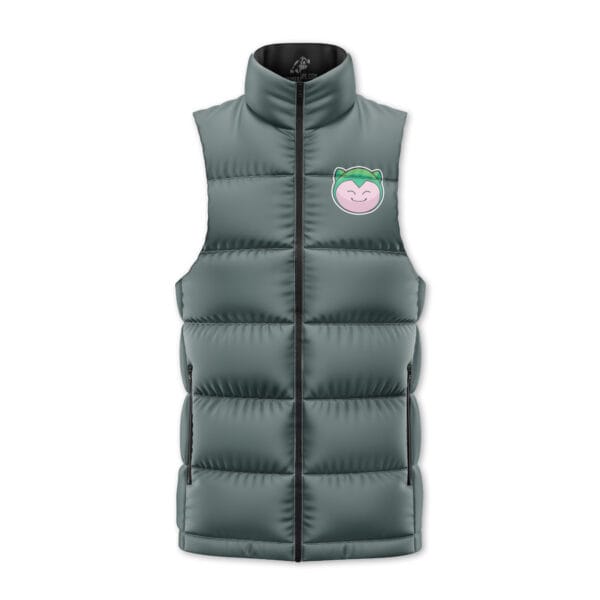 Snorlax Pokemon Sleeveless Down Jacket 2