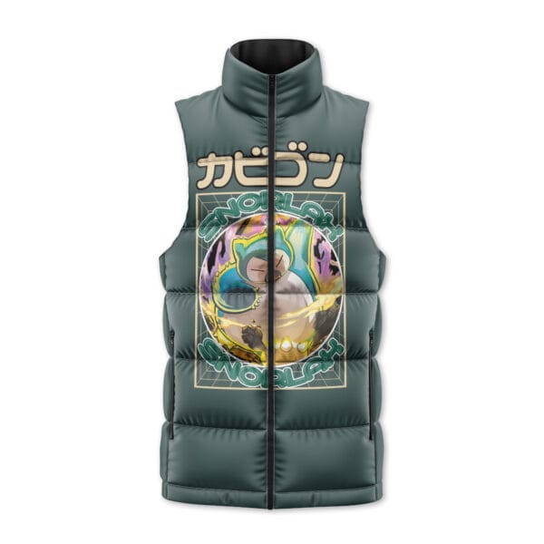 Snorlax Pokemon Sleeveless Down Jacket