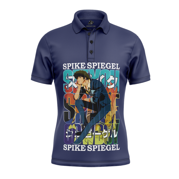 Anime Spike Spiegel Cowboy Bebop Polo Goft Shirt