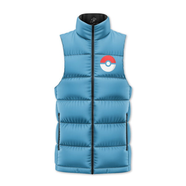 Squirtle Pokemon Sleeveless Down Jacket