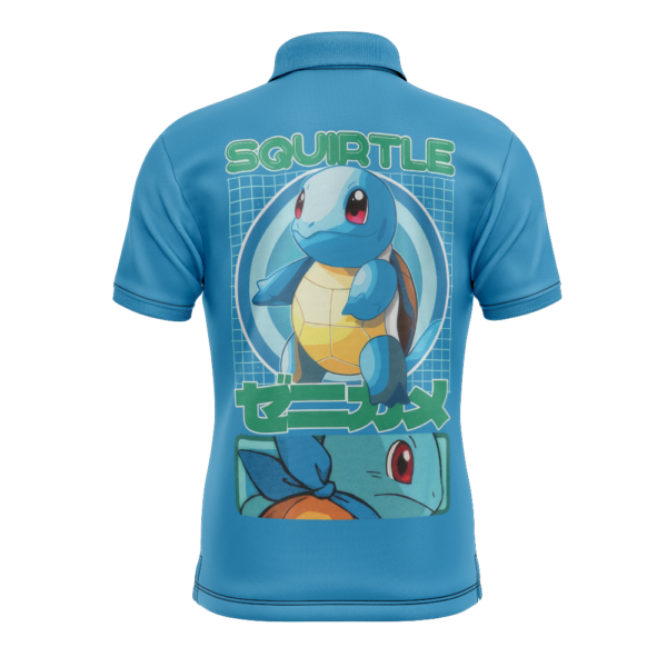 Squirtle Pokemon Polo Goft Shirt