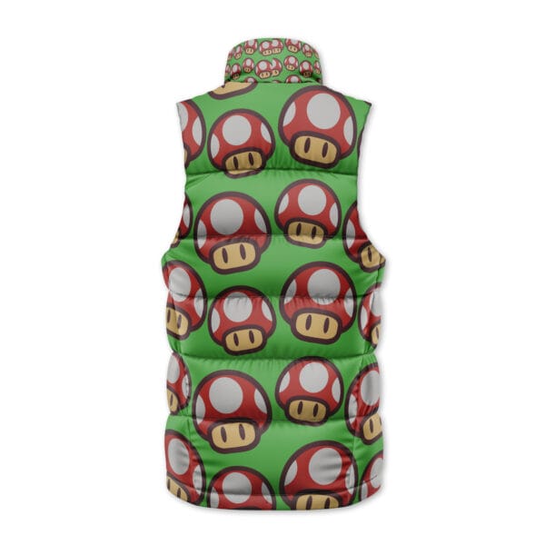 Super Mushroom Super Mario Sleeveless Down Jacket