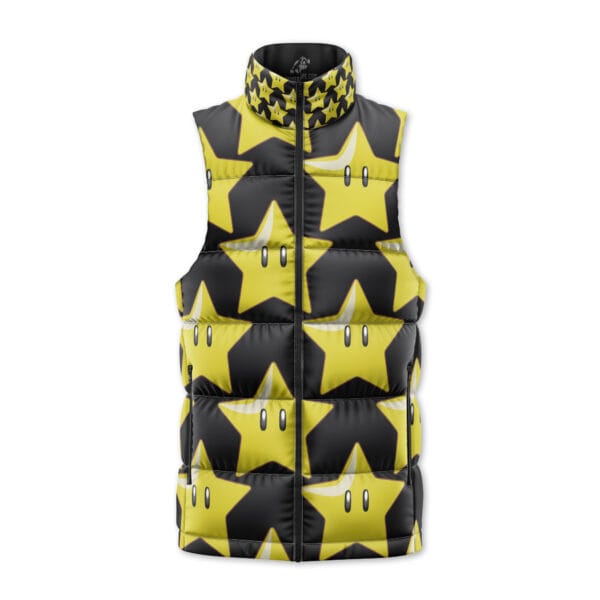 Super Star Super Mario Sleeveless Down Jacket