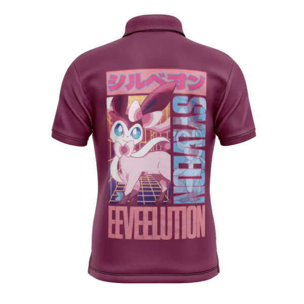 Sylveon Pokemon Polo Goft Shirt 2