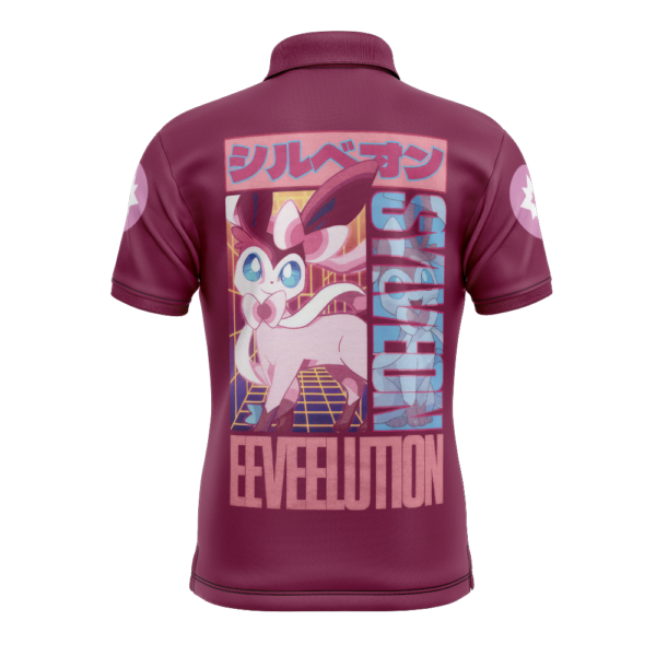 Sylveon Pokemon Polo Goft Shirt