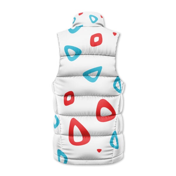 Togepi Pattern Pokemon Sleeveless Down Jacket