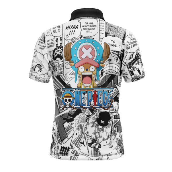 Tony Chopper Manga Panels One Piece Polo Goft Shirt