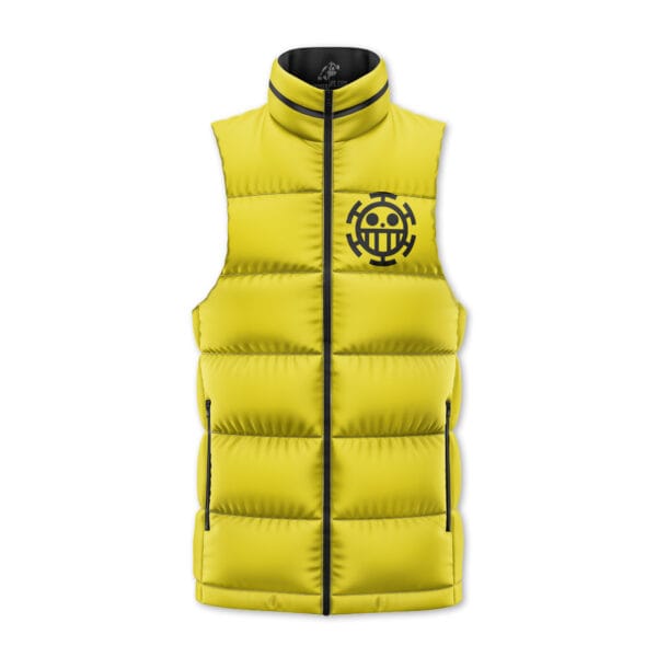 Trafalgar D Water Law One Piece Sleeveless Down Jacket