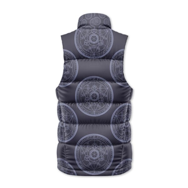 Transmutation Circle Full Metal Alchemist Sleeveless Down Jacket