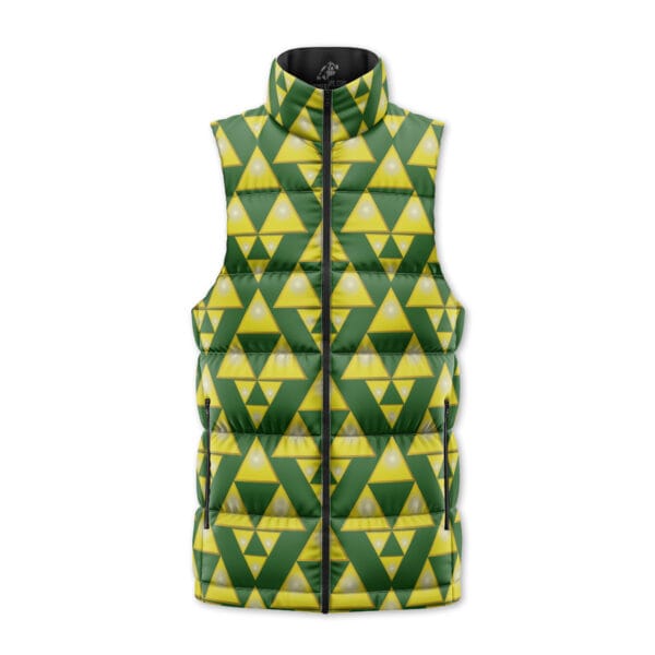 Tri Force The Legend Of Zelda Sleeveless Down Jacket