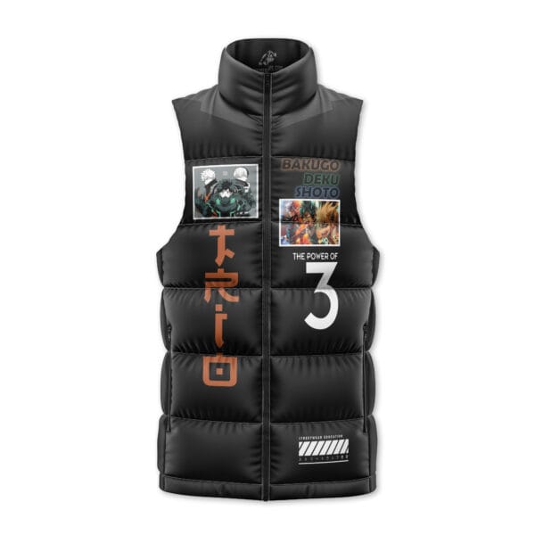 Trio My Hero Academia Sleeveless Down Jacket