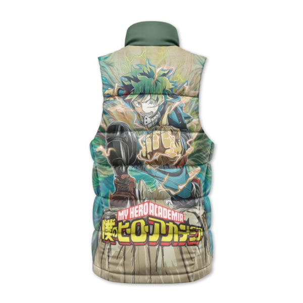 Trippy Deku My Hero Academia Sleeveless Down Jacket