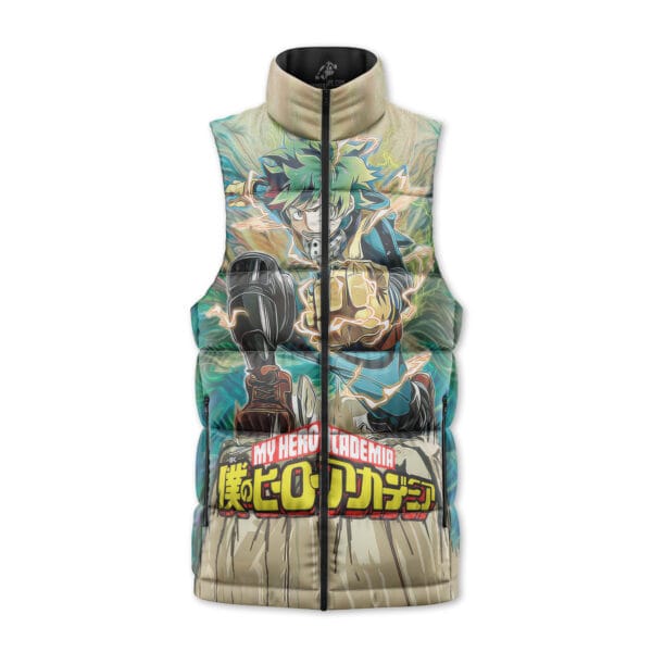 Trippy Deku My Hero Academia Sleeveless Down Jacket 2