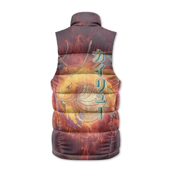 Trippy Dragonite Pokemon Sleeveless Down Jacket