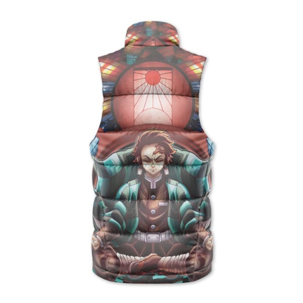 Trippy Kamado Tanjiro Demon Slayer Sleeveless Down Jacket