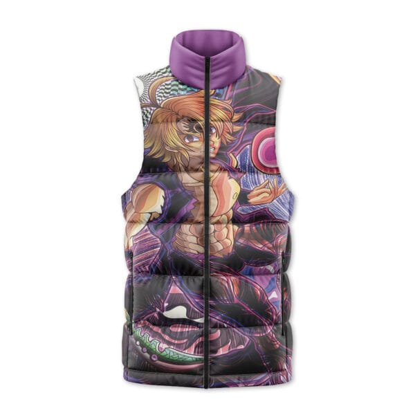 Trippy Meliodas Assault Mode Seven Deadly Sins Sleeveless Down Jacket