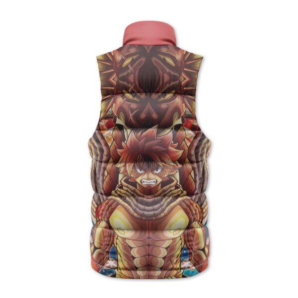 Trippy Natsu Dragneel X Igneel Fairy Tail Sleeveless Down Jacket