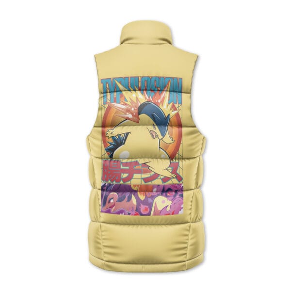 Typhlosion Pokemon V2 Sleeveless Down Jacket