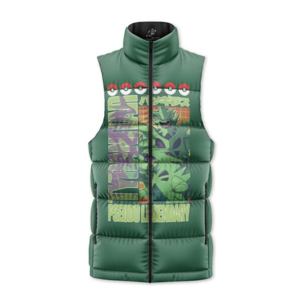 Tyranitar Pokemon Sleeveless Down Jacket