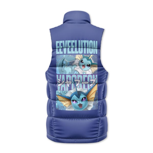 Vaporeon Pokemon Sleeveless Down Jacket