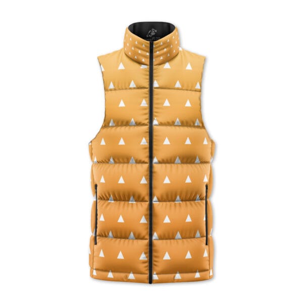 Zenitsu Agatsuma Demon Slayer Sleeveless Down Jacket