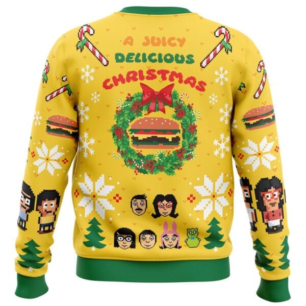 A Juicy Delicious Christmas Bobs Burgers Ugly Christmas Sweater