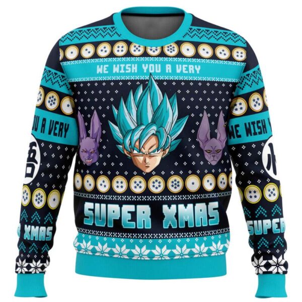 A Very Saiyan Christmas Dragon Ball Z Ugly Christmas Sweater