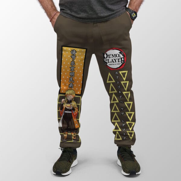 Agatsuma Zenitsu Demon Slayer Streetwear Sweatpants