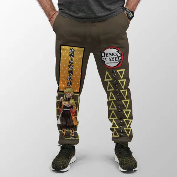 Agatsuma Zenitsu Demon Slayer Streetwear Sweatpants
