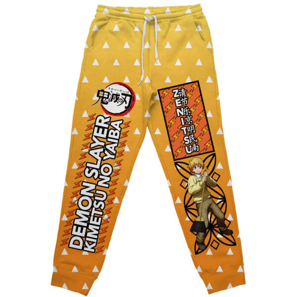 Anime Agatsuma Zenitsu Haori Demon Slayer Streetwear Sweatpants