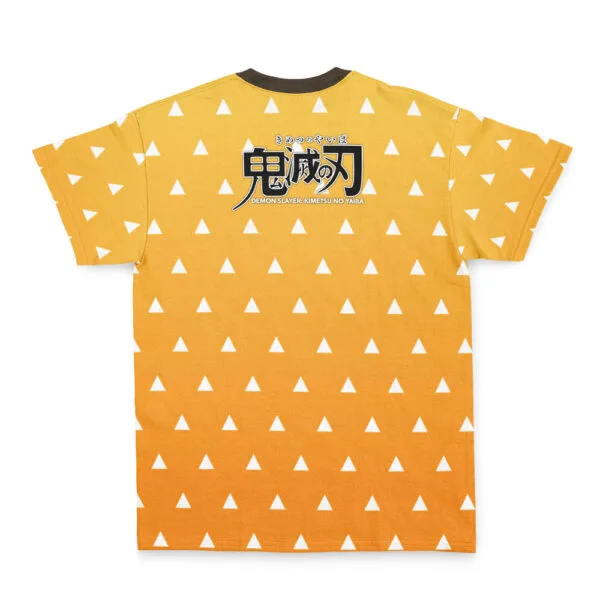 Anime Agatsuma Zenitsu Haori Demon Slayer Streetwear Tshirt