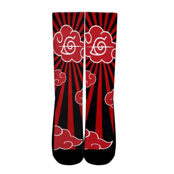 Anime Akatsuki Village Hidden Leafs Socks Costume Symbol Socks