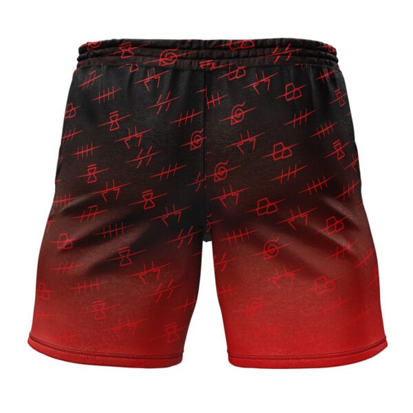 Anime Akatsuki Villages Pattern Naruto Gym Shorts Anime