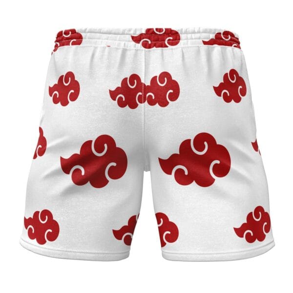 Anime Akatsuki White Naruto Gym Shorts Anime