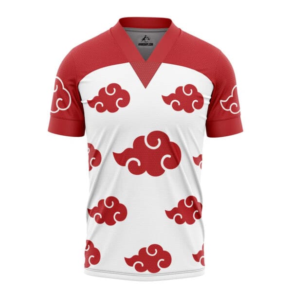 Anime Akatsuki White Naruto Soccer Jersey