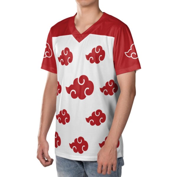 Anime Akatsuki White Naruto Soccer Jersey