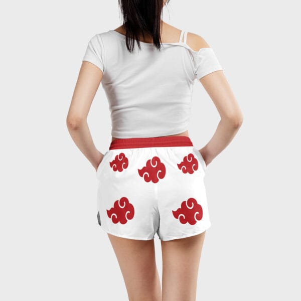 Anime Akatsuki White Naruto Womens Board Shorts