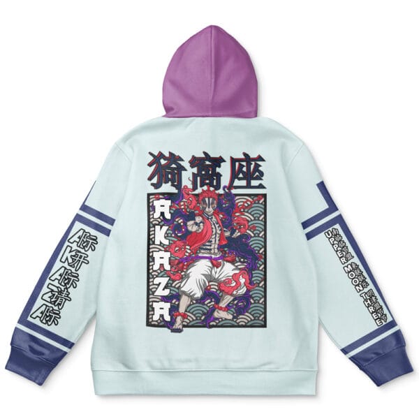 Anime Akaza Demon Slayer Streetwear Hoodie