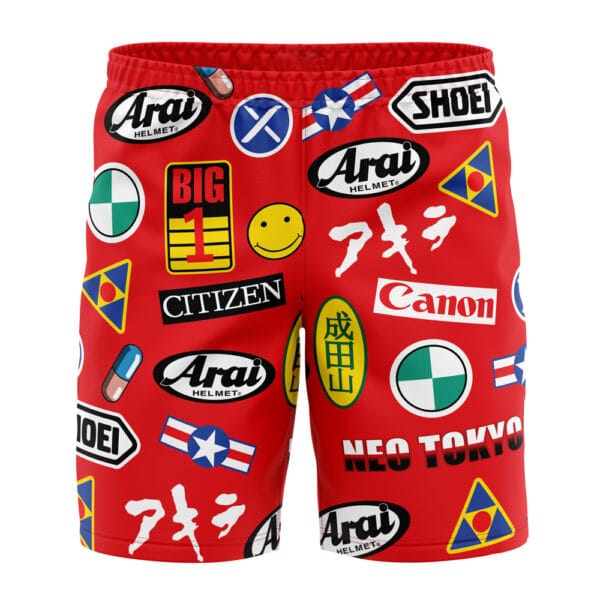 Akira Full Decals Board Shorts Swim Trunks