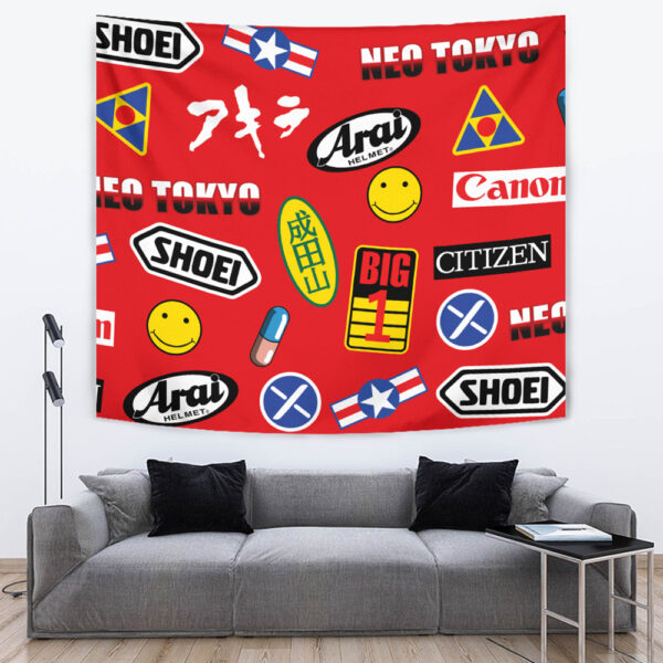 Akira Full Decals Cloud Tapestry