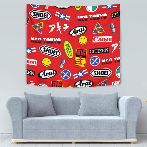 Akira Full Decals Cloud Tapestry