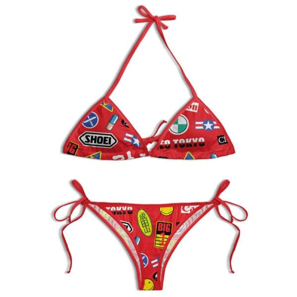 Akira Full Decals String Bikini For Women